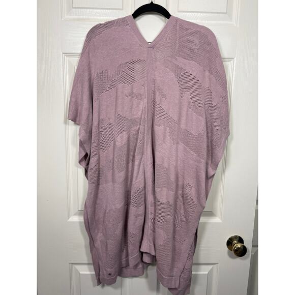 Lululemon Athletica Find Your Light Wrap Heathered Vintage Mauve Pink Silk Blend - Picture 8 of 10